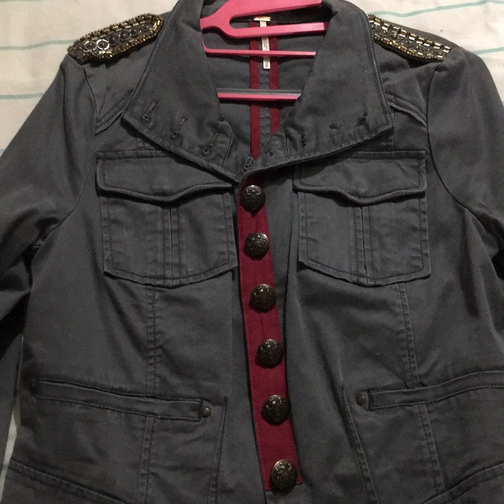 Free People military style jacket